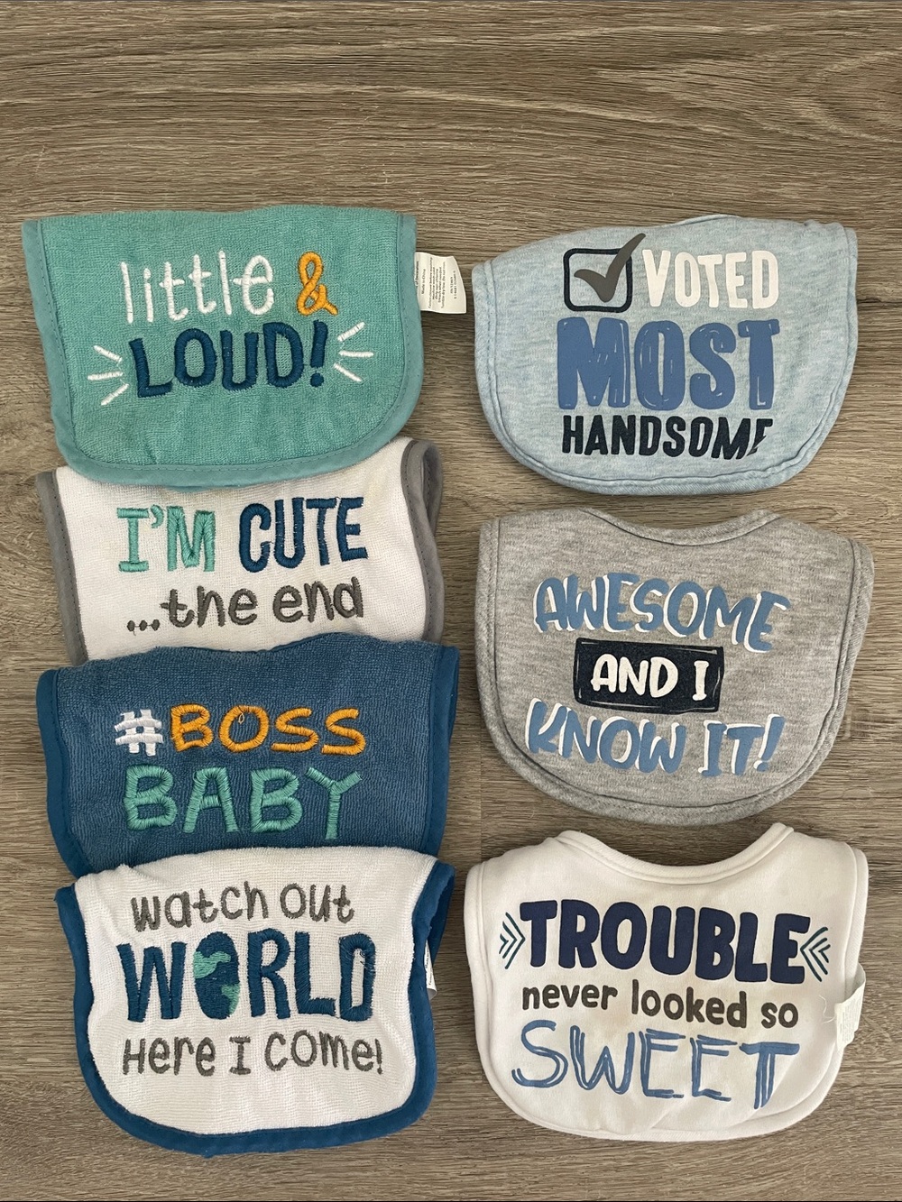 Bibs bundle of 7 for baby boy